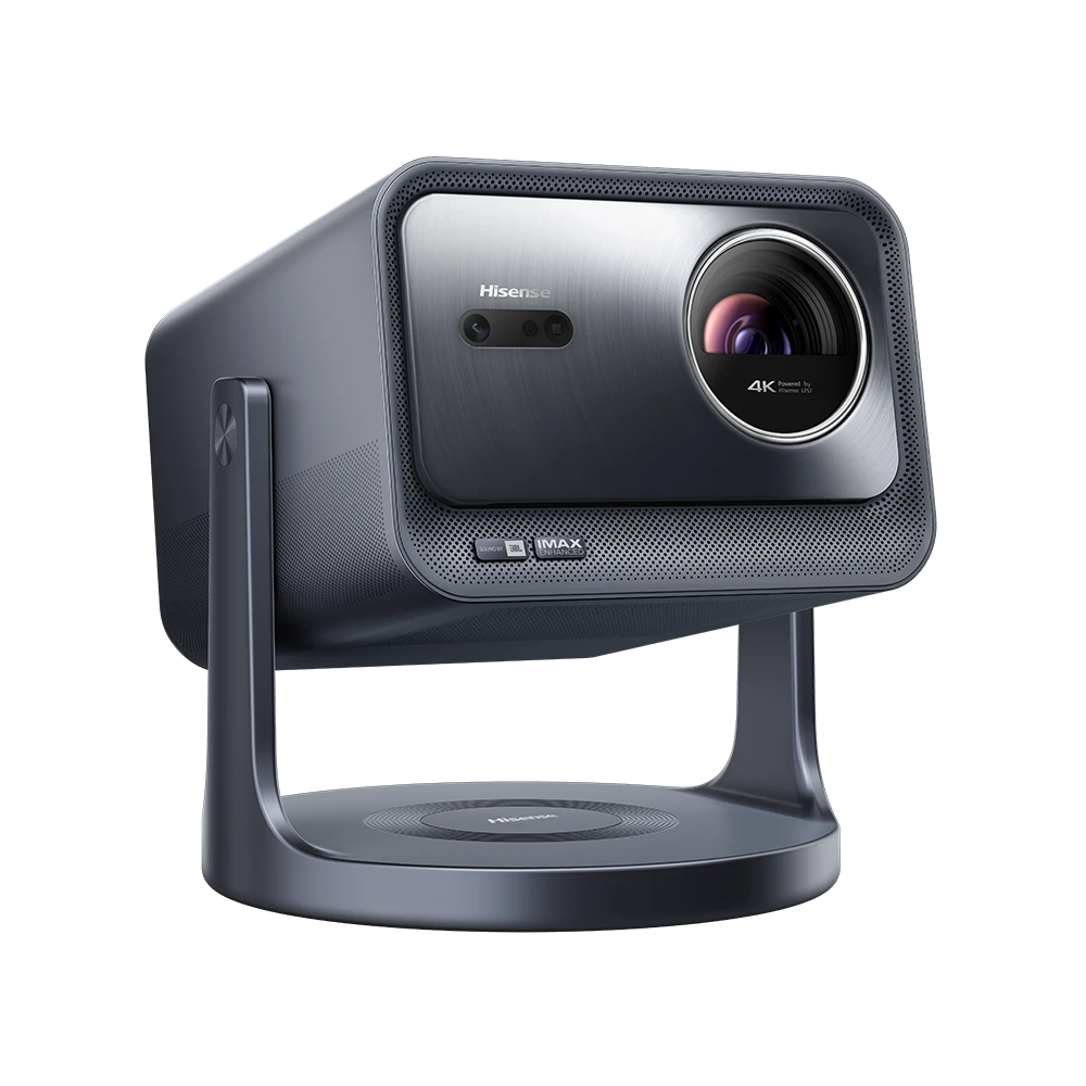 Hisense C2 Pro Triple Laser Smart Mini Projector - 4K UHD, 3000 ANSI Lumens, Android TV, WiFi & Bluetooth - Perfect for Home Theater, Gaming, and Outdoor Movie Nights