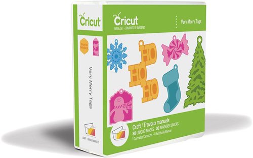 Cricut Very Merry Tags Seasonal - DIY Holiday Gift Tags for Christmas, Birthday & Party Decorations - Perfect for Scrapbooking, Card Making & Craft Projects