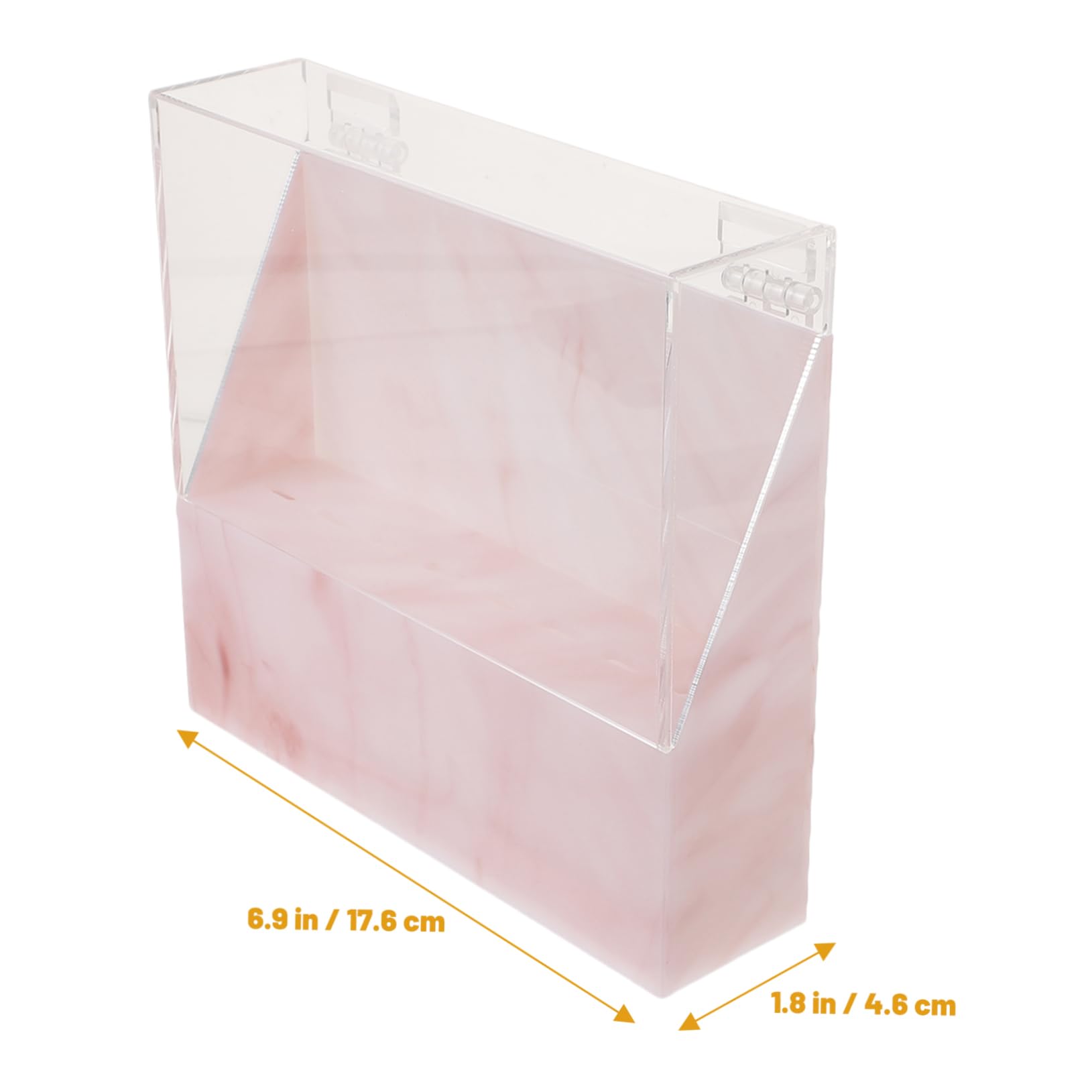 Acrylic Makeup Organizer with Marble Design - Lash Extension Tweezers Holder & Stand for Professional Beauty Tools | Perfect for Salon, Home Vanity & Travel Makeup Case