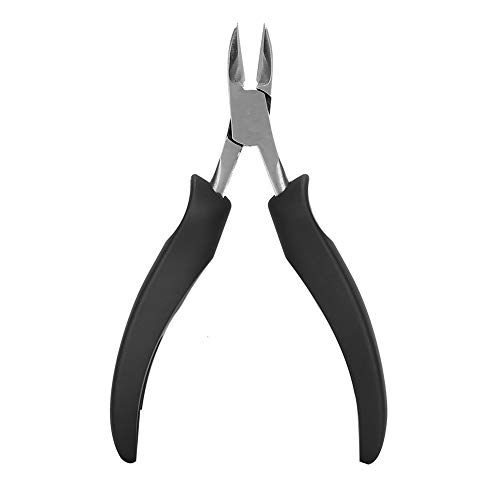 Professional Stainless Steel Cuticle Nippers - Dead Skin & Nail Clippers for Precise Cuticle Trimming - Perfect for Manicures, Pedicures & At-Home Nail Care (Black)