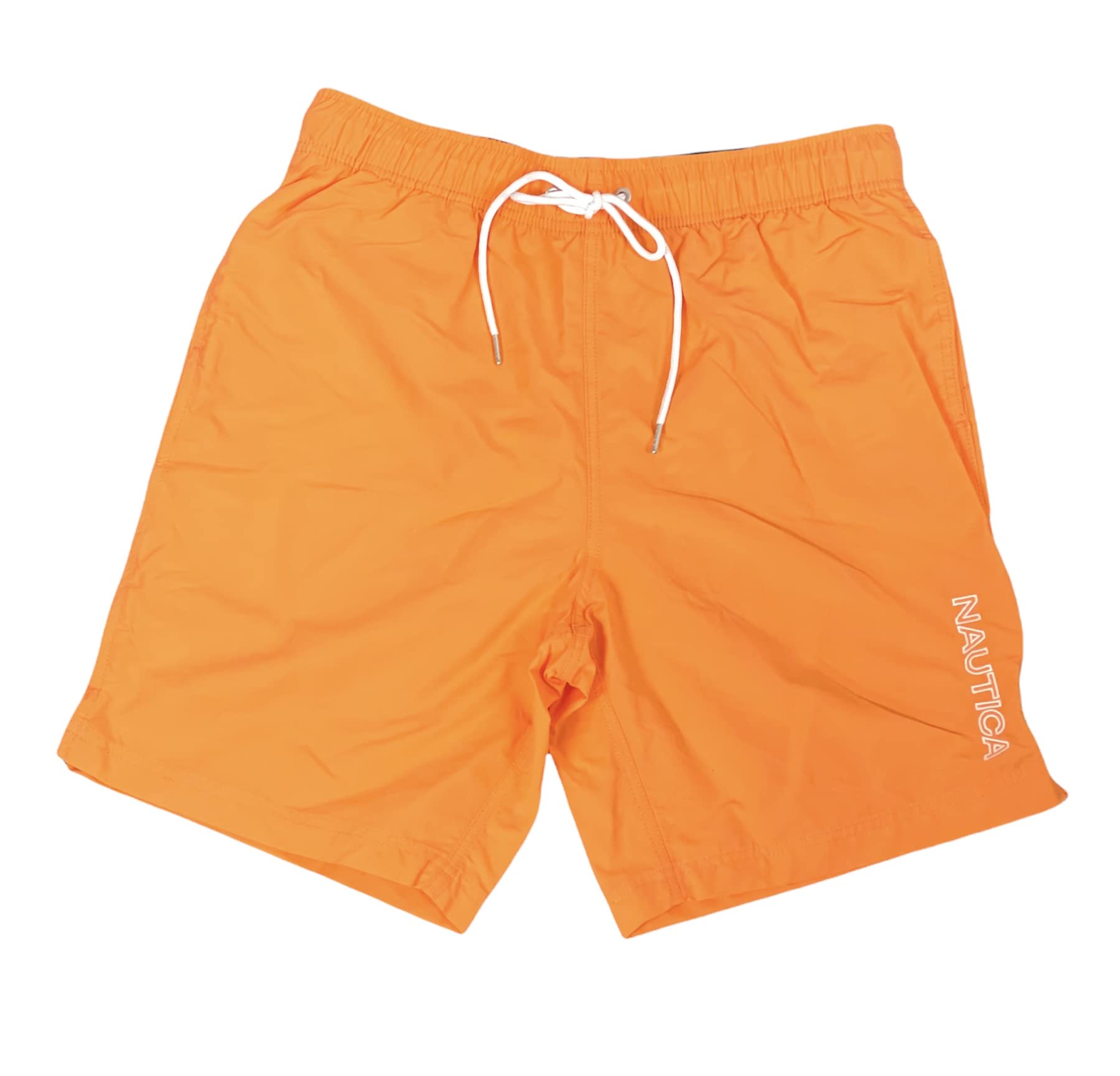 Nautica Men's Quick-Dry Swim Trunks with Logo - Comfortable Beach Shorts for Swimming, Surfing & Vacation