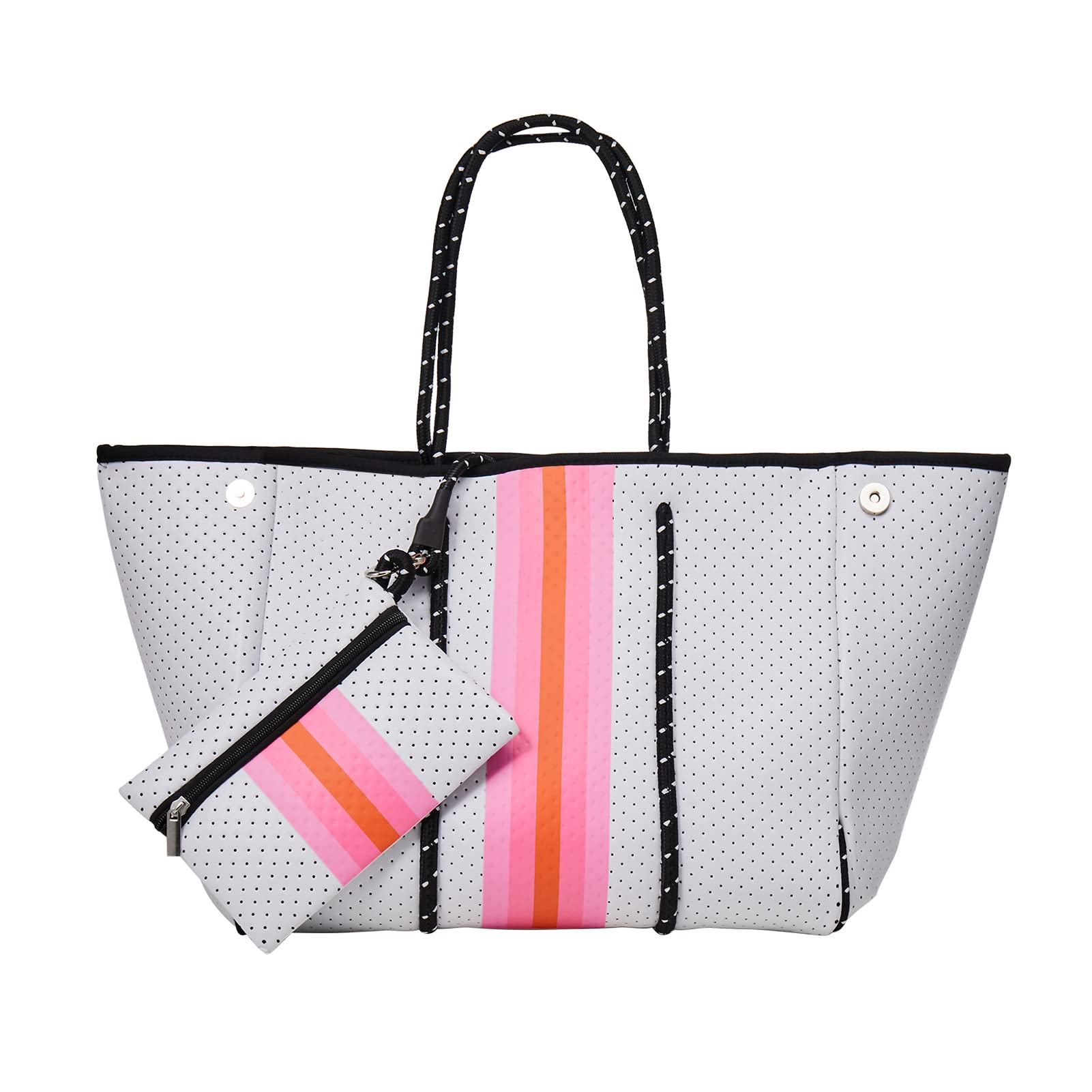 Stylish Neoprene Tote Bag for Women - Large Beach Bag with Pockets | Waterproof & Durable Handbag for Travel, Shopping & Daily Use by Termusail