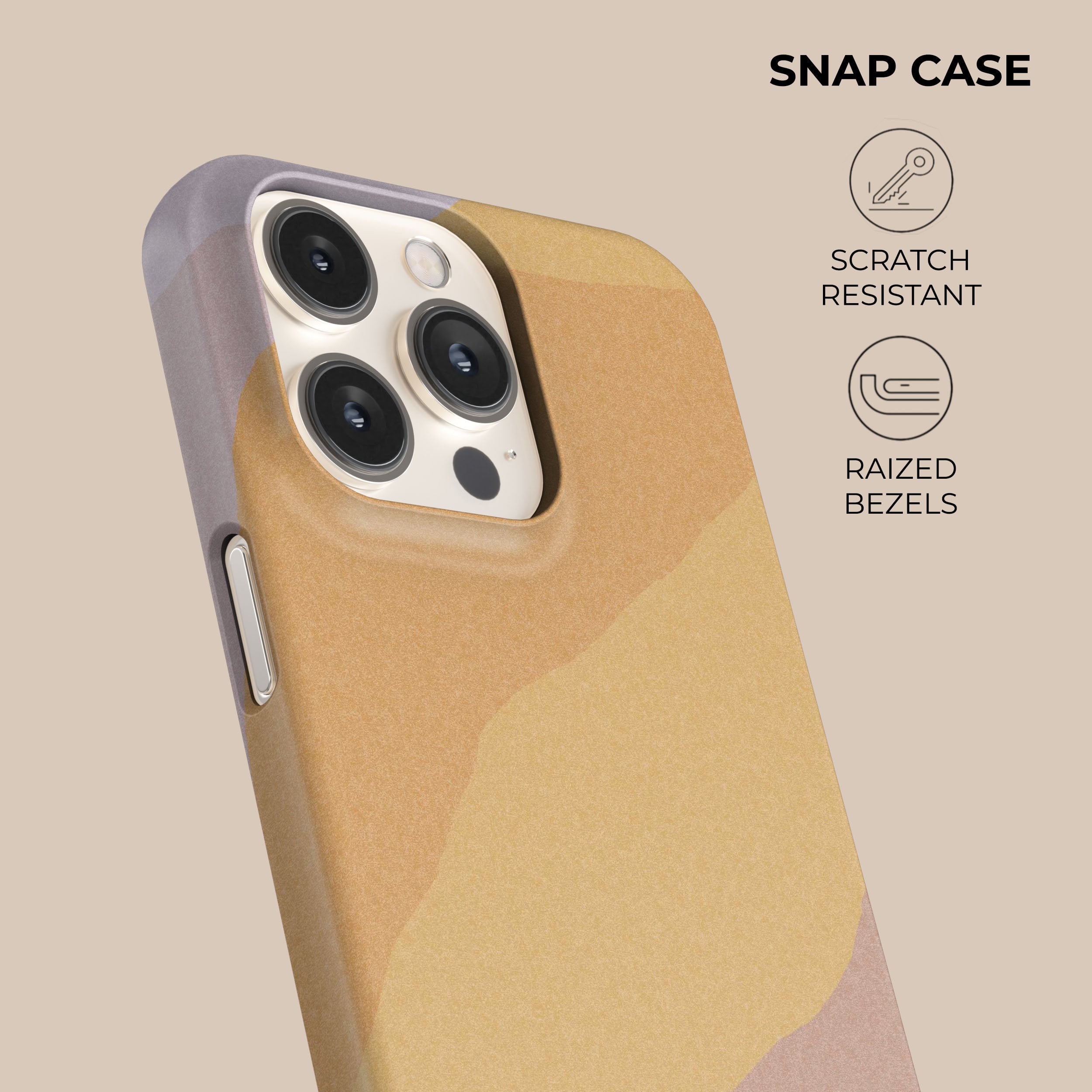 Stylish Orange Layers Phone Case - Durable & Trendy Protective Cover for iPhone & Android - Perfect for Everyday Use, Travel & Outdoor Activities