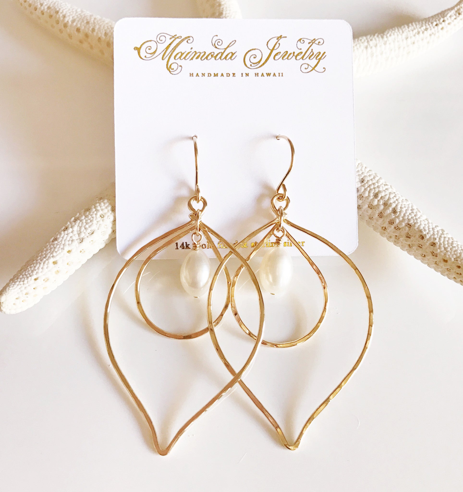 Elegant White Pearl Earrings for Women - Classic Kina Style (E344) | Perfect for Weddings, Parties & Everyday Wear