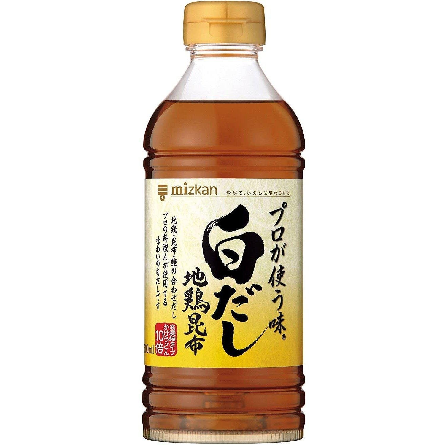 Premium Mizkan Shiro Dashi Sauce - Authentic Japanese Soup Base (500ml) - Perfect for Ramen, Udon & Hot Pot Recipes
