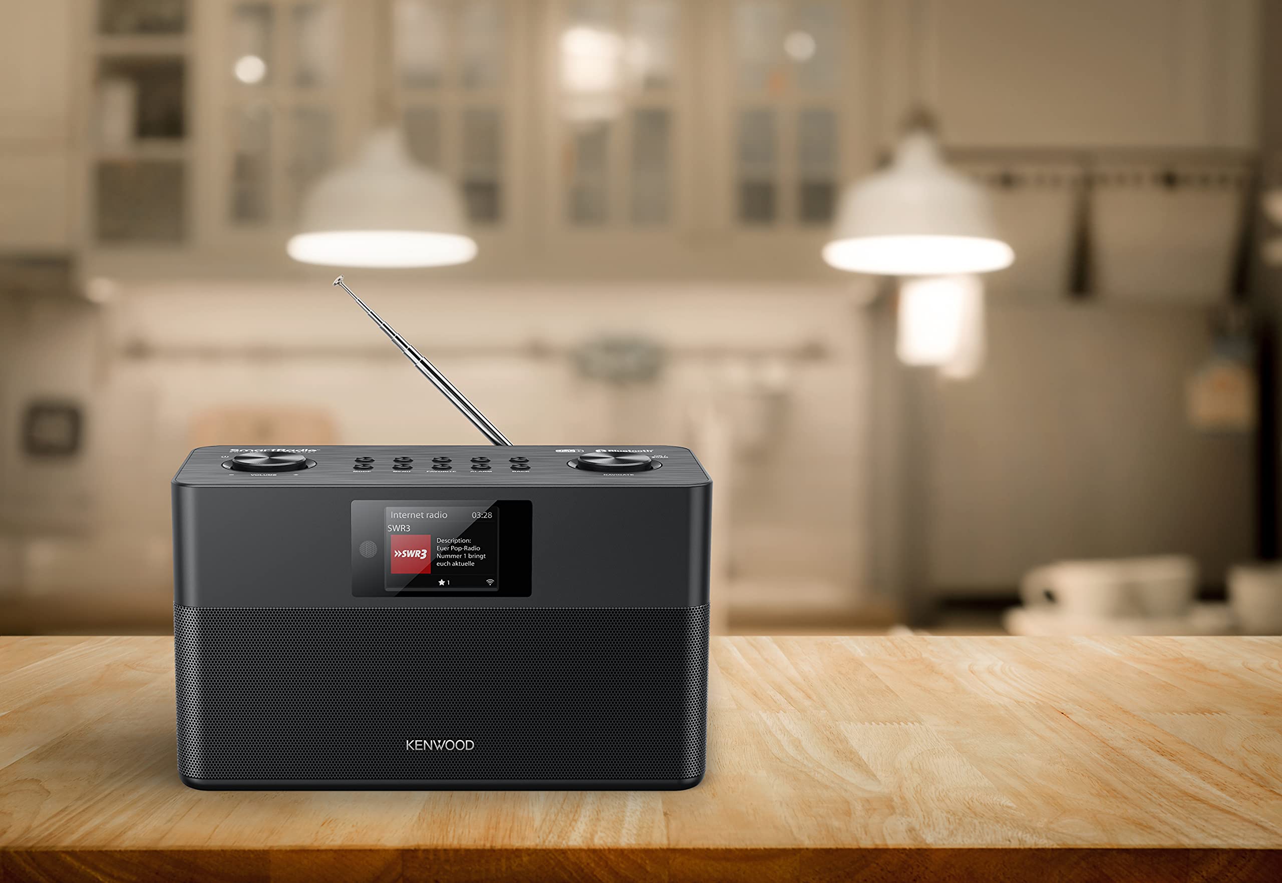 KENWOOD CR-ST100S-B Portable Digital Internet Radio - Black | Perfect for Home, Office, Travel & Outdoor Adventures