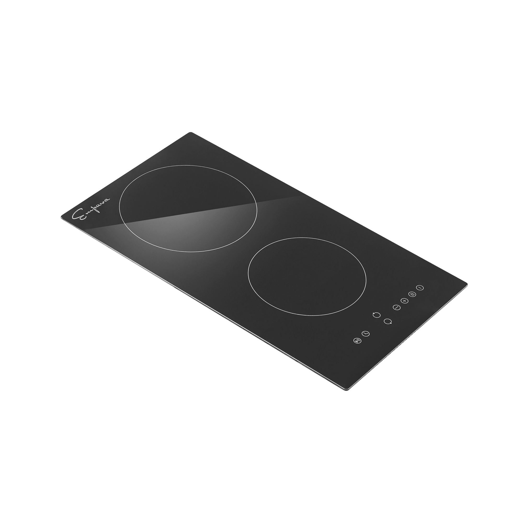 Empava 12 Inch Black Electric Radiant Cooktop - 12REC10 - Perfect for Modern Kitchens, Apartments & Small Spaces