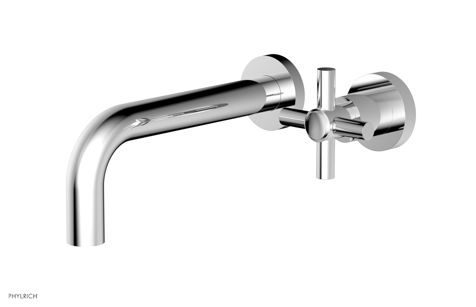 D131-15 Single Handle Wall Mount Lavatory Faucet Set - Cross Handle Design for Bathroom Sink, Perfect for Modern Home & Commercial Use
