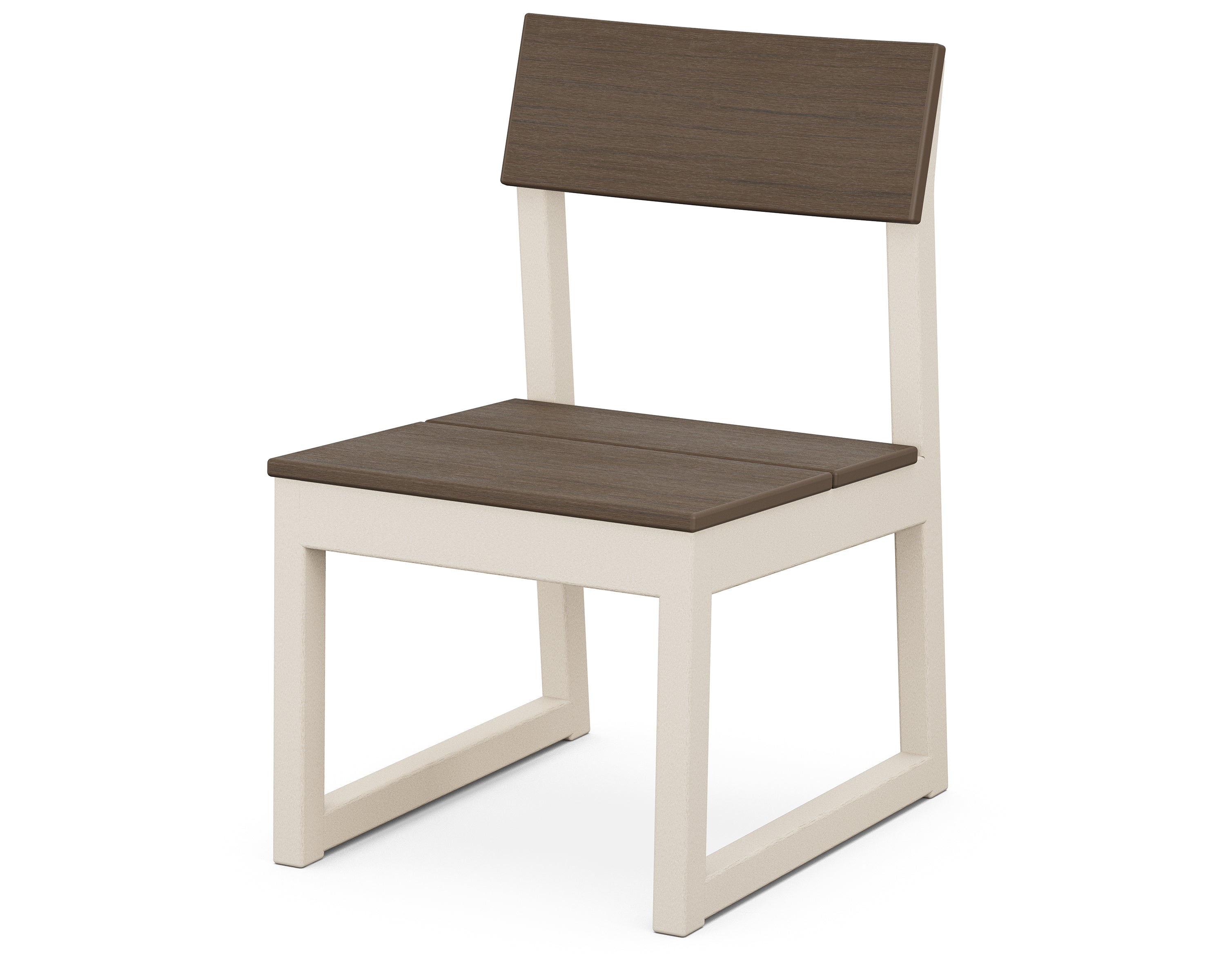 POLYWOOD EDGE Dining Side Chair - Weather-Resistant Outdoor Patio Furniture for Garden, Poolside, and Backyard Dining - Heavy-Duty All-Weather Plastic Adirondack Chair