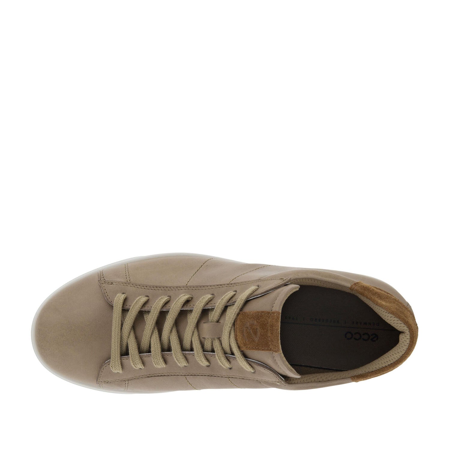 ECCO Men's Street Lite Sneaker - Lightweight Walking Shoes for Men in Nutmeg Brown/Camel - Comfortable Casual Sneakers for Walking, Travel & Everyday Wear