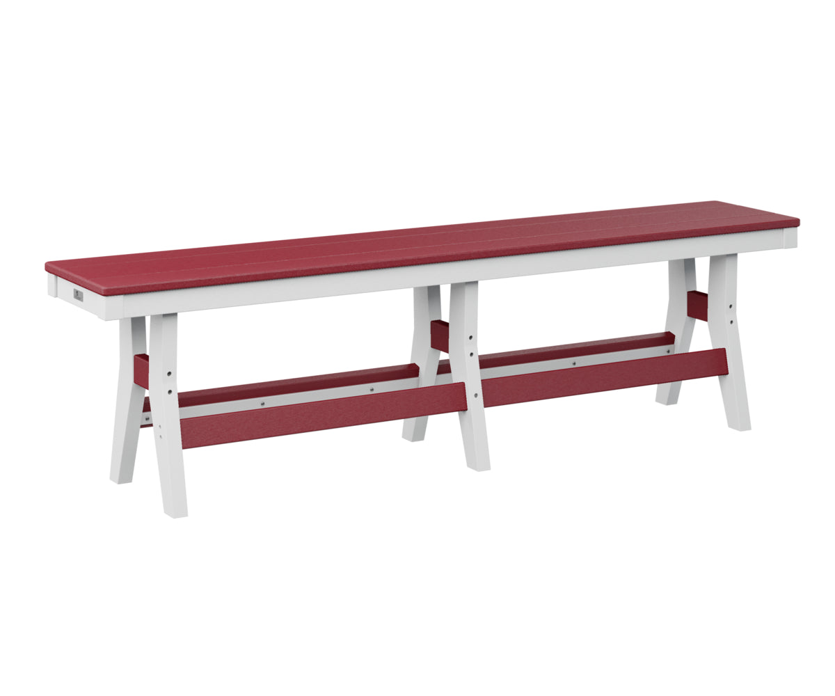 Berlin Gardens Harbor 66 Counter Height Dining Bench - Outdoor Bar Stool for Patio, Deck & Garden Use