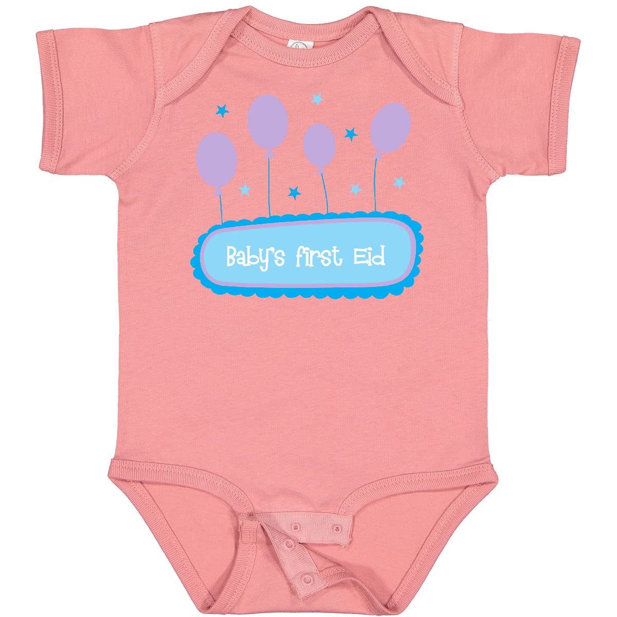 Inktastic Baby's First Eid Bodysuit - Cute Islamic Holiday Outfit for Newborns & Infants - Perfect for Eid Celebrations, Family Photos & Special Occasions