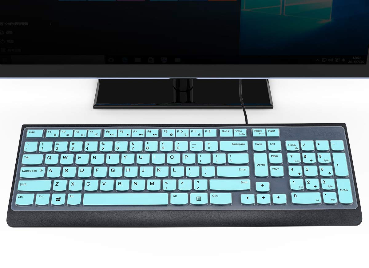 CaseBuy Keyboard Cover for Lenovo 510 Wireless Keyboard (GX30N81775/4X30M39458) - Premium Silicone Protector Skin | Keyboard Accessories | Mint Green | Perfect for Office, Home & Travel Use