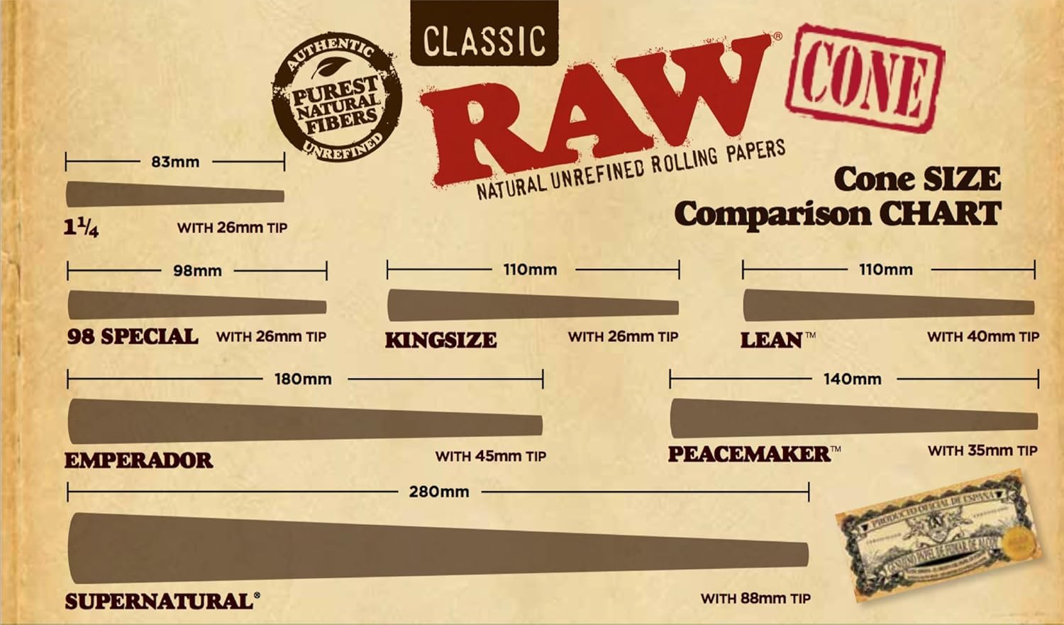 RAW Lean Pre-Rolled Cones 800 Bulk Box | 110mm Slow Burning Rolling Papers for Smooth Smoking Experience | Perfect for Home Use, Parties & Travel