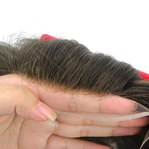 Premium Full Head Human Hair Toupee for Men - 9x7 Inch Natural Brown Hair Replacement System - Realistic & Comfortable Hair Patch for Men & Boys - Perfect for Daily Wear, Special Occasions & Hair Loss Solutions