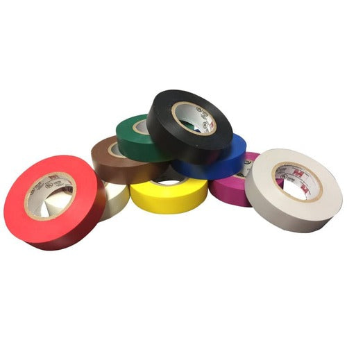Morris 7 Mil Professional Grade Vinyl Electrical Tape - 3/4 Inch x 66 Feet - Ideal for Electrical Insulation, Wire Repair & DIY Projects