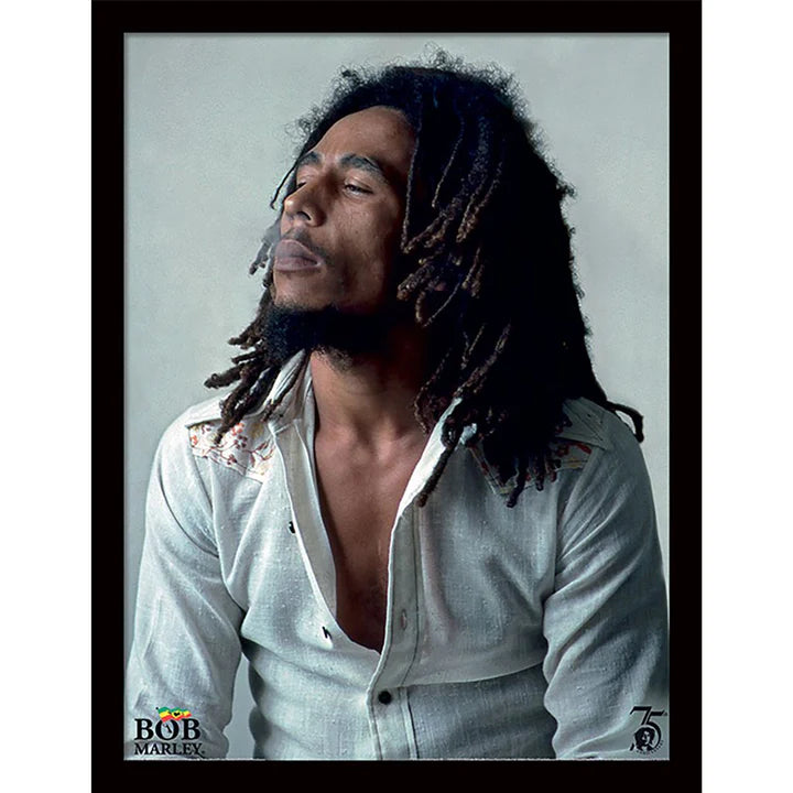 Bob Marley Redemption Framed Poster - Vintage Reggae Music Wall Art for Home, Office & Bar Decor - Perfect for Music Lovers & Jamaican Culture Enthusiasts