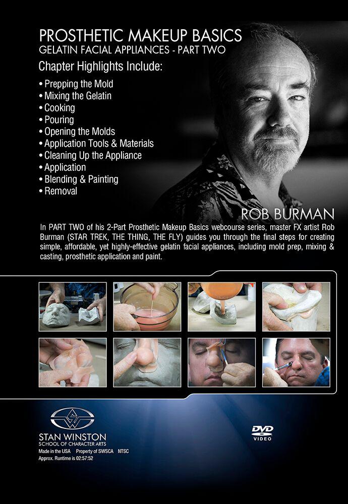 Stan Winston Studio Prosthetic Makeup Basics - Professional Gelatin Facial Appliances Tutorial DVD for Special Effects & Halloween Makeup Artists