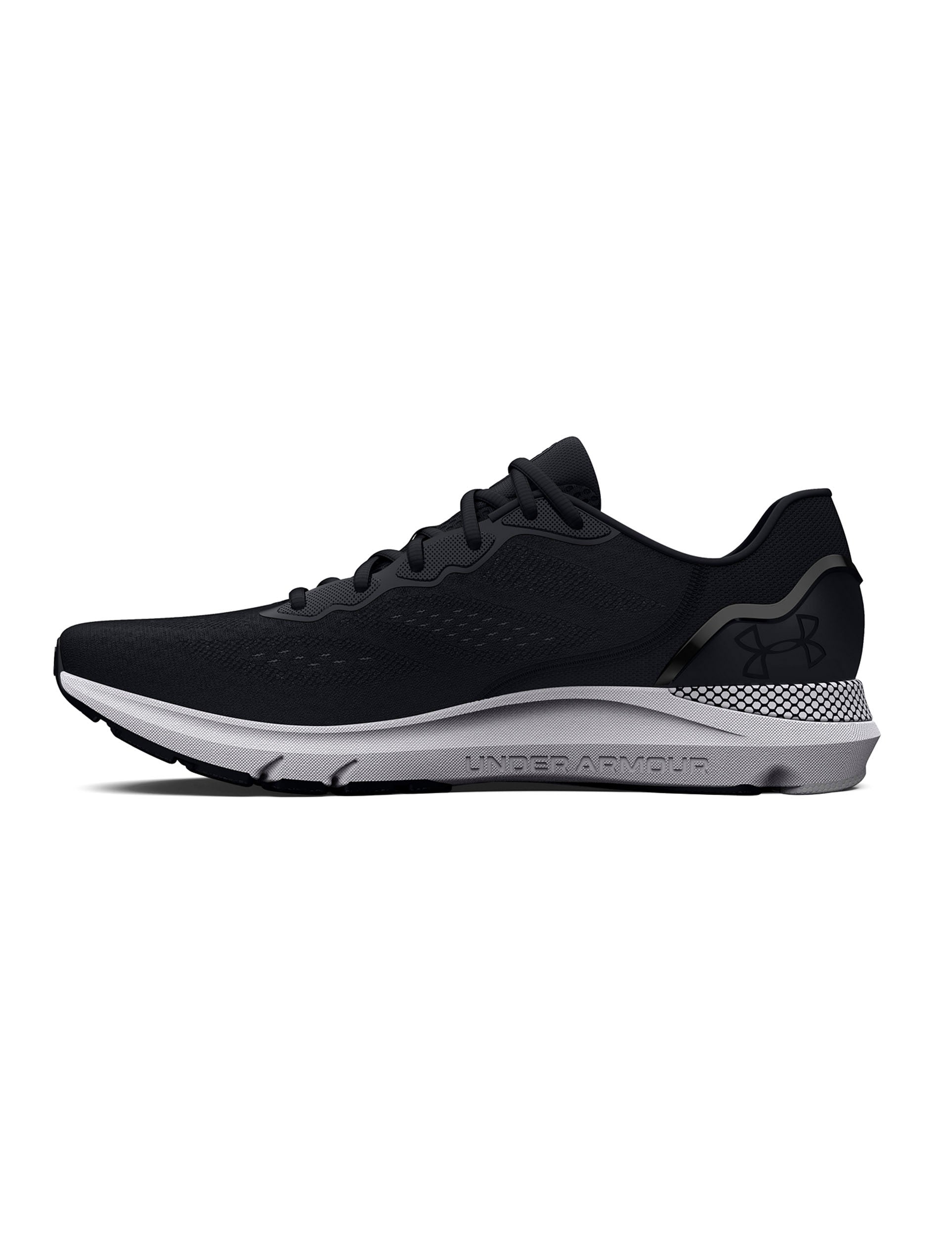 UA HOVR Sonic 6 Running Shoes for Men - Lightweight Black & White Athletic Shoes for Jogging, Training & Gym Workouts