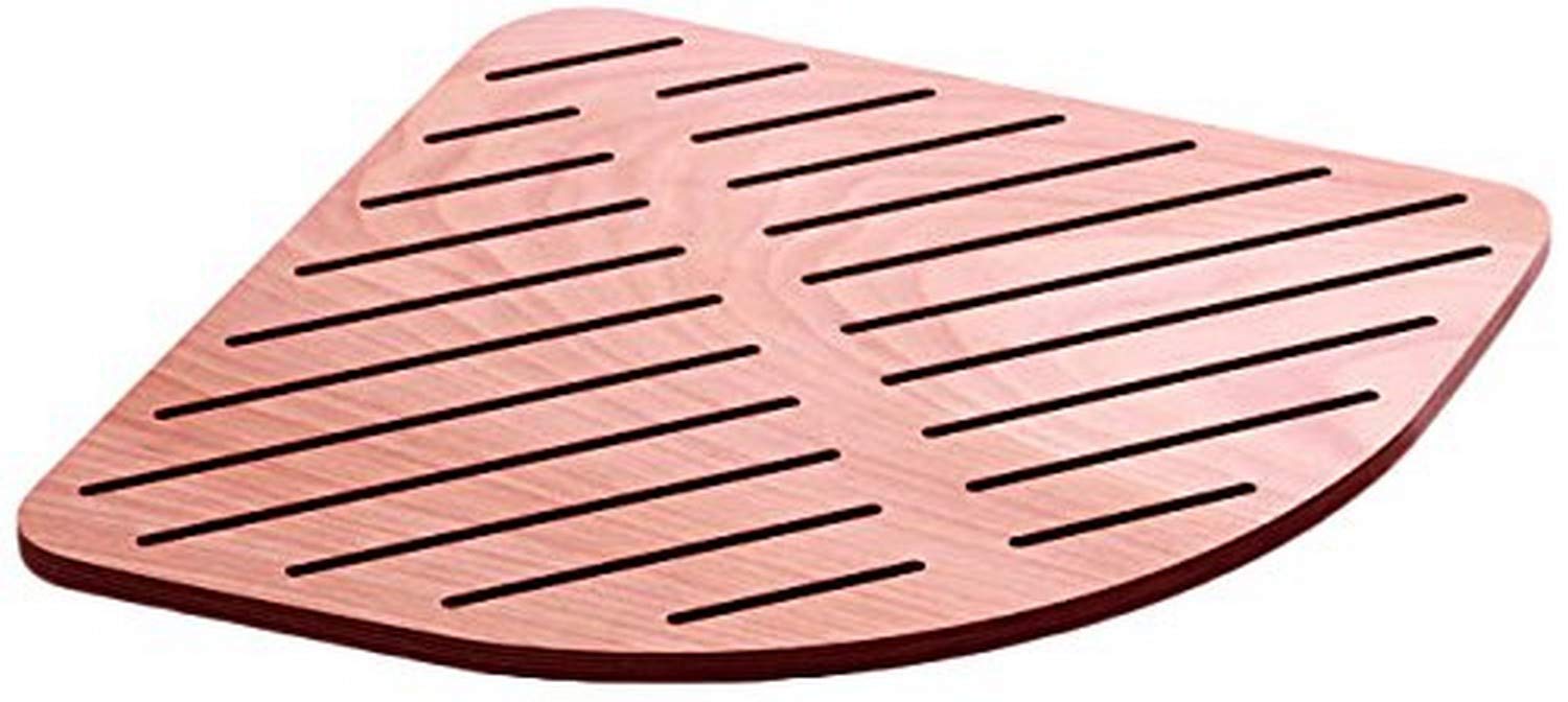 Non-Slip Wooden Corner Shower Mat - 29.1