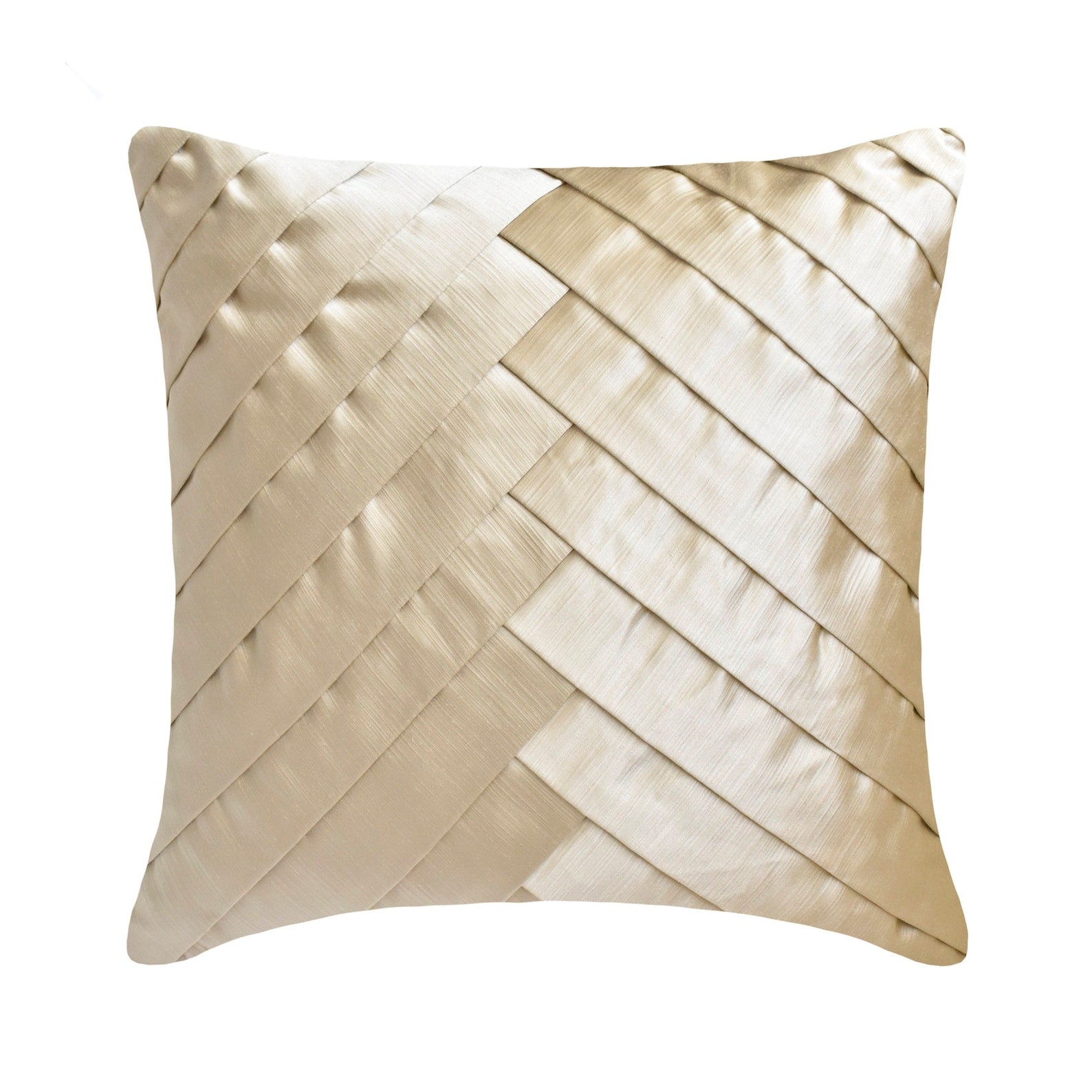 Amalthea Ivory Satin Throw Pillow Cover - Elegant Decorative Cushion Case for Sofa, Bed & Home Decor - Perfect for Living Room, Bedroom & Wedding Decorations