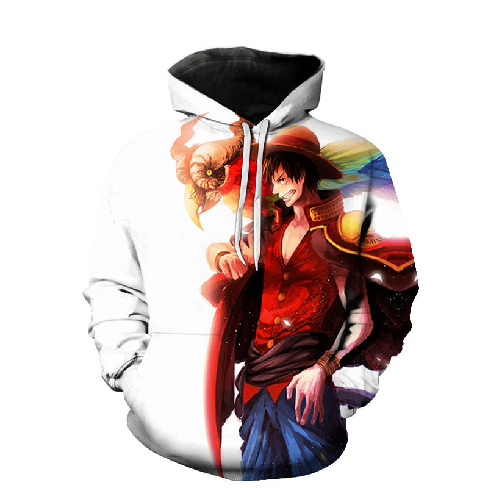 One Piece Cosplay Hoodie - Luffy Anime Sweatshirt for Men & Women | Unisex Pullover for Halloween, Conventions & Anime Fans