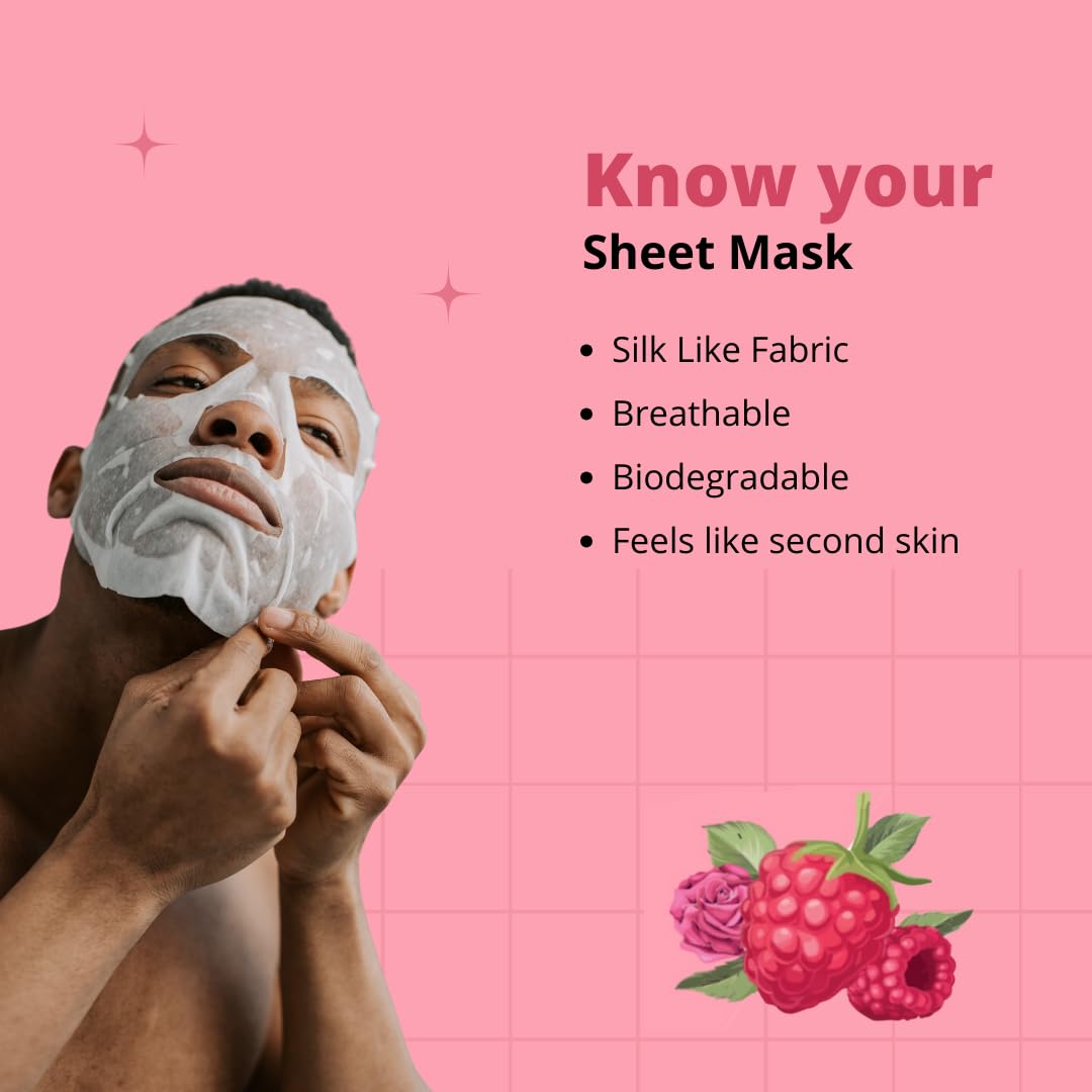 Skin Fx Brightening Face Sheet Mask with Green Tea & Allantoin - Hydrating, Repairing & Soothing Korean Facial Mask for Glowing Skin | Daily Use for Men & Women | Pack of 1 | Perfect for Morning Routine, Spa Day & Travel Skincare