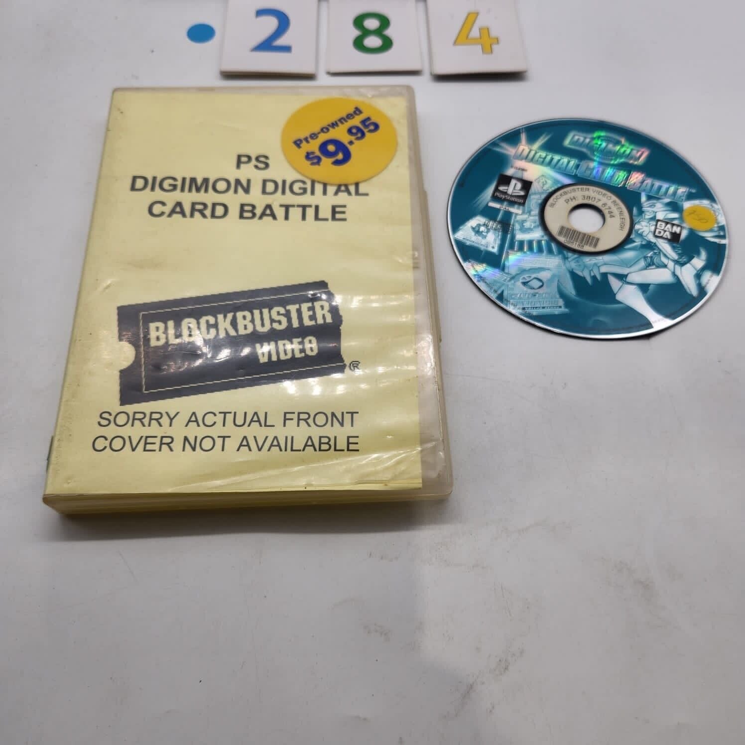 Digimon Digital Card Battle PS1 Game - Playstation 1 PAL Version - Classic Anime Trading Card Game for Collectors & Retro Gaming Enthusiasts