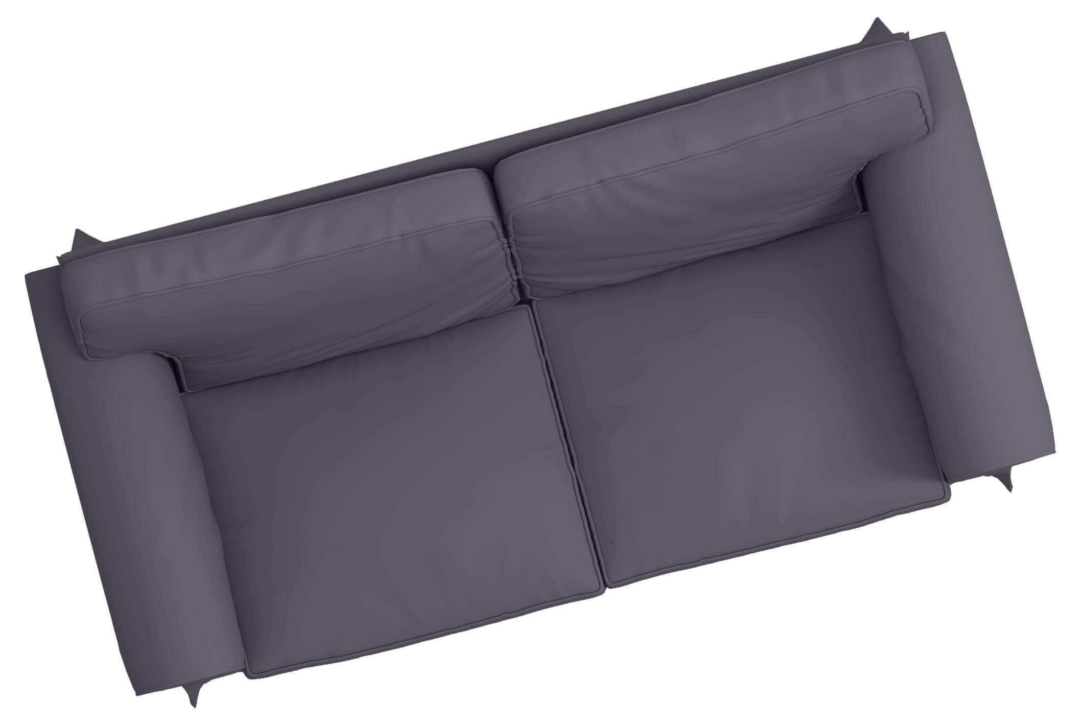 Dense Cotton Ektorp Loveseat Cover Replacement - Custom Fit for IKEA Ektorp Sofa Slipcover (Dark Gray) | Perfect for Living Room, Bedroom & Home Decor Protection