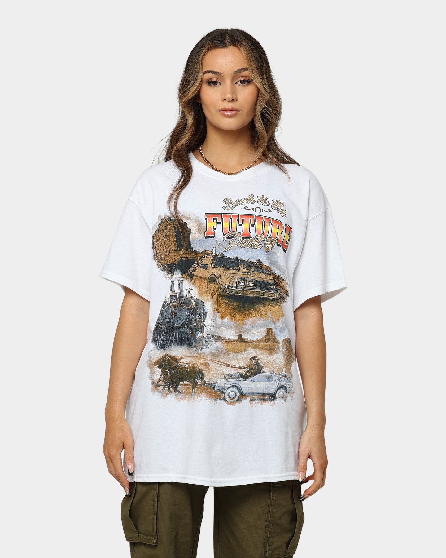 Back To The Future 3 Vintage T-Shirt - White Retro Movie Tee for Men & Women | 80s Nostalgia Gift, Casual Wear & Cosplay