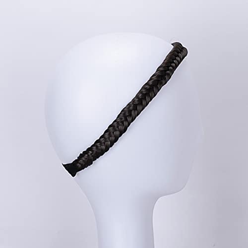 CAISHA Braided Headband for Women - Brown Plaited Hair Band Accessory for Everyday Wear, Parties & Weddings