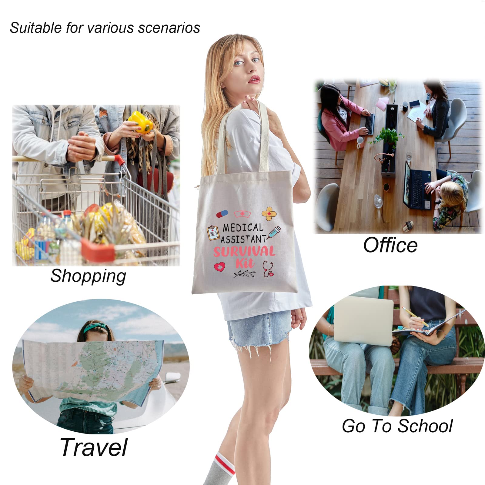 Premium Nurse & Doctor Gift Kit - Medical Assistant Graduation & Retirement Gift Set with Canvas Tote Bag | Perfect for Healthcare Professionals, Appreciation Gifts & Work Essentials
