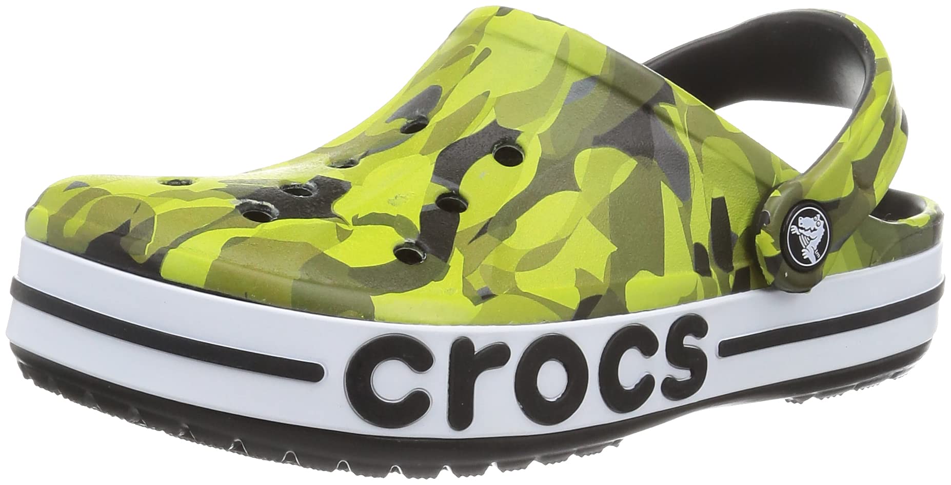 Crocs Unisex-Adult Bayaband Bubble Camo Clog - Comfortable Slip-On Shoes for Men & Women - Perfect for Beach, Pool, Garden & Casual Wear