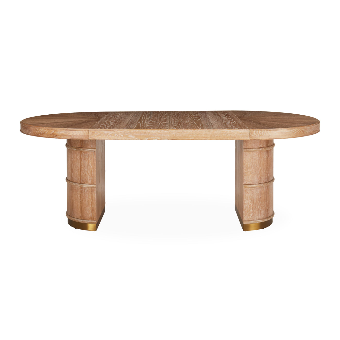Modern Brussels Dining Table - Solid Wood Round Kitchen Table for 4-6 People - Perfect for Family Dinners, Entertaining Guests & Small Space Dining Rooms