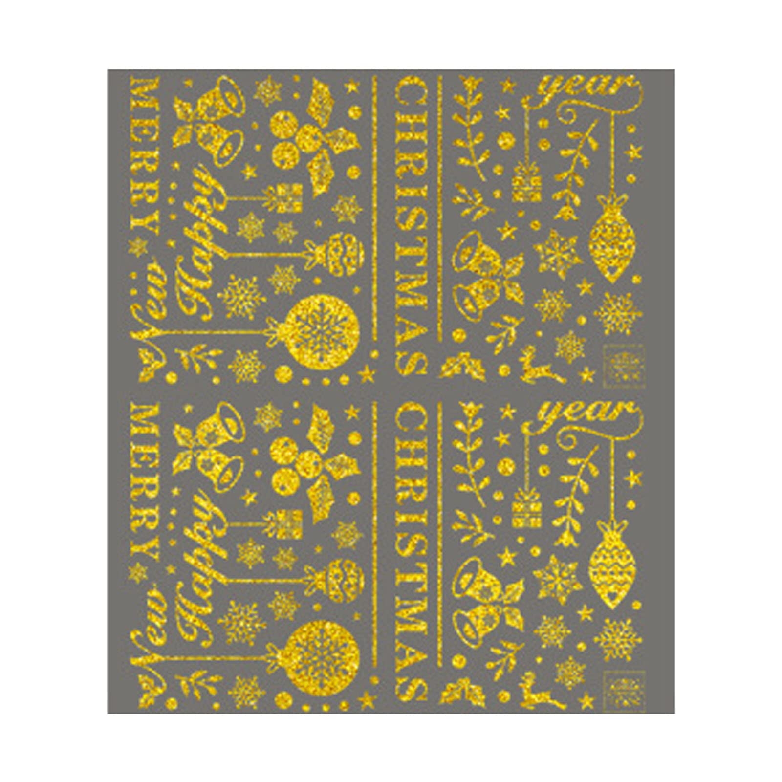YUYVIO Christmas Window Stickers - Electrostatic Glass Decals & Wall Stickers, Glitter Pine Cone Holiday Decor (Cylinder Packaging) - Perfect for Home, Office, and Holiday Party Decorations