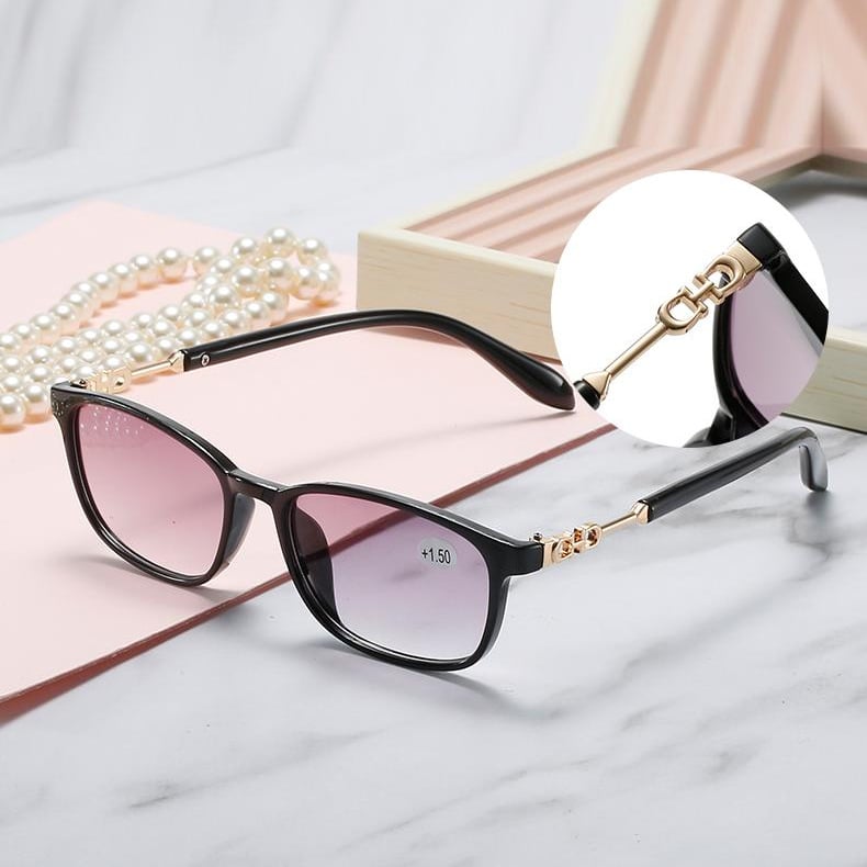 Women's Fashion Gradient HD Anti Blue Light Reading Glasses - Stylish & Protective for Work, Screen Time & Reading