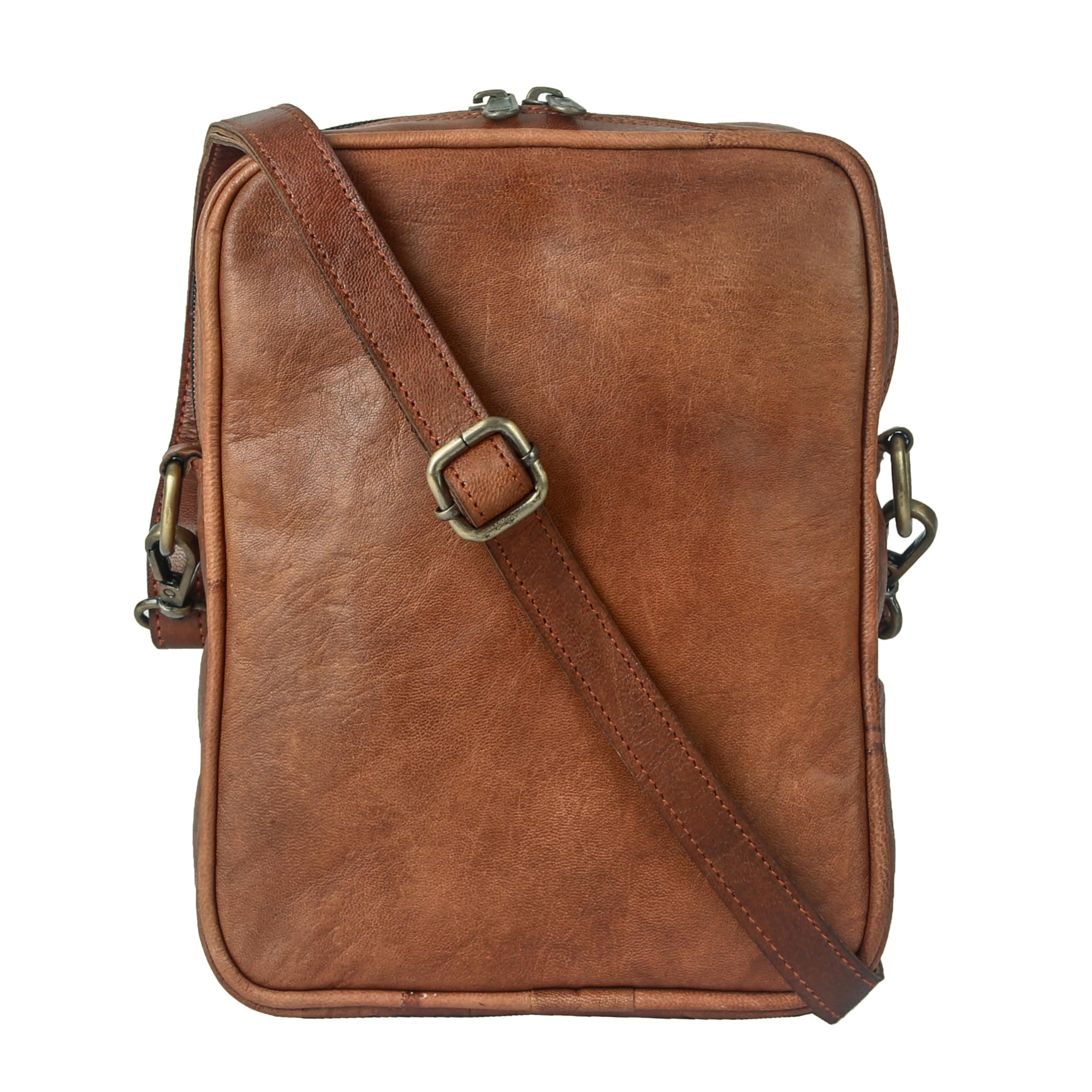 Genuine Leather Passport Holder & Crossbody Phone Wallet for Women - RFID Blocking Mini Shoulder Bag with Adjustable Strap - Perfect for Travel, Shopping, and Everyday Use