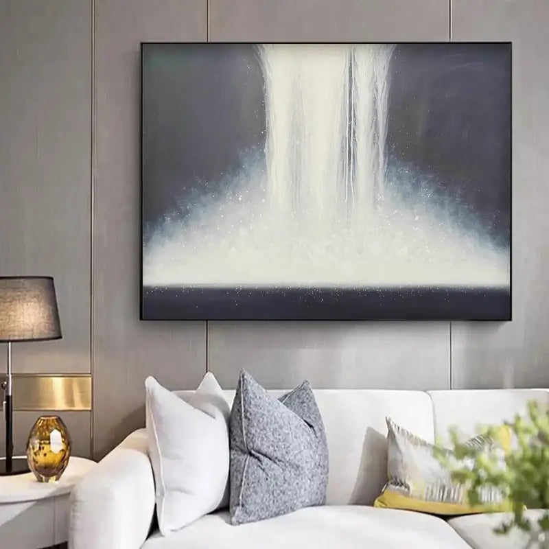 Abstract Painting #AB 007 - Modern Wall Art for Living Room, Bedroom & Office Decor - Handmade Canvas Artwork
