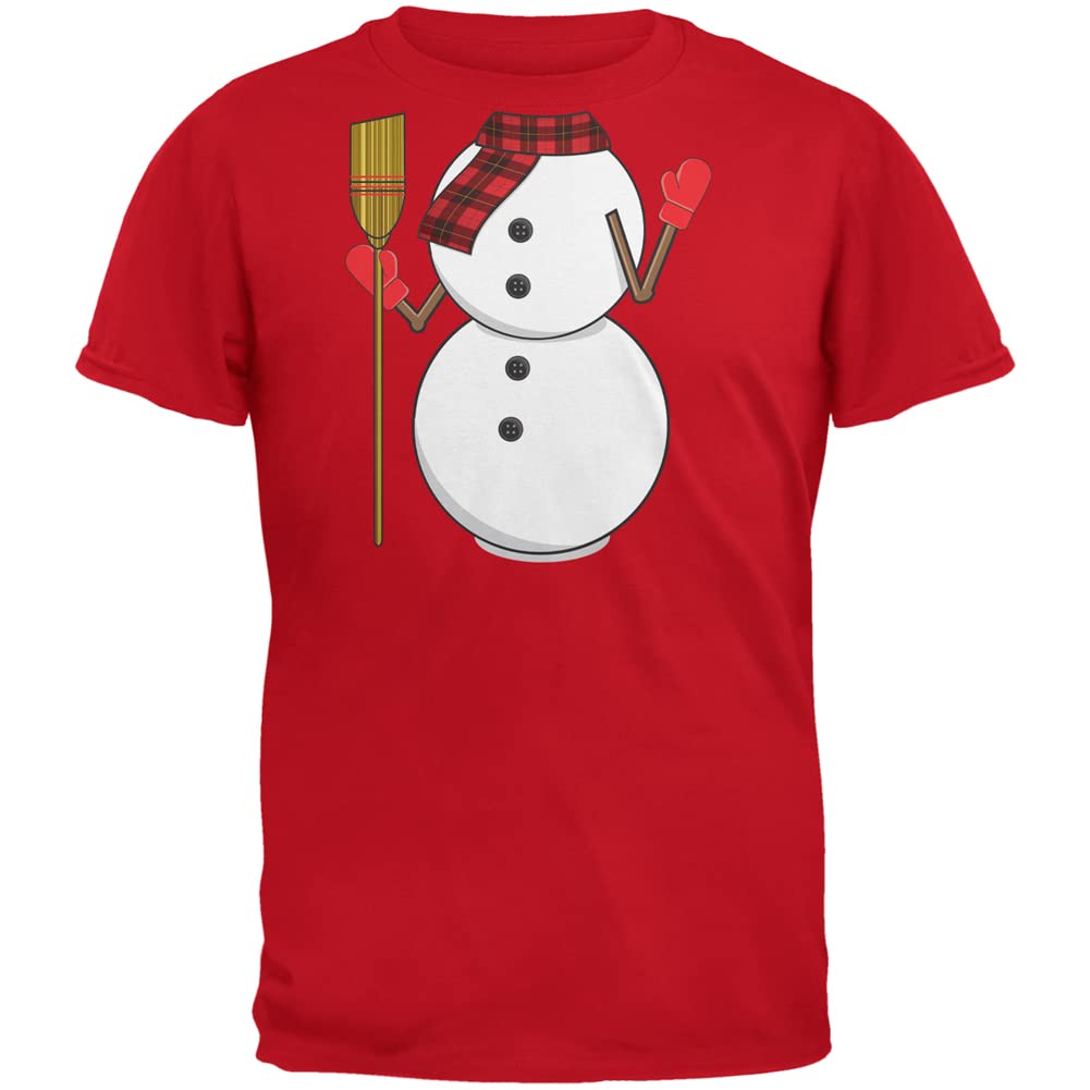 Funny Snowman Body Costume Adult T-Shirt for Christmas Parties & Holiday Events - Perfect for Ugly Sweater Contests & Winter Festivals