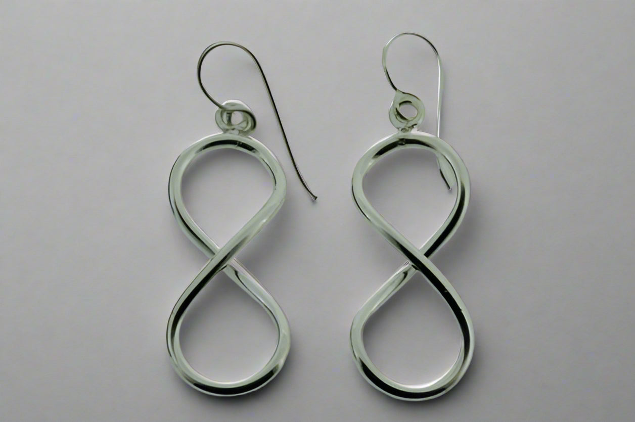 Infinity Earrings for Women - Sterling Silver 925 Hypoallergenic Dangle Earrings - Elegant Gift for Birthday, Anniversary & Valentine's Day