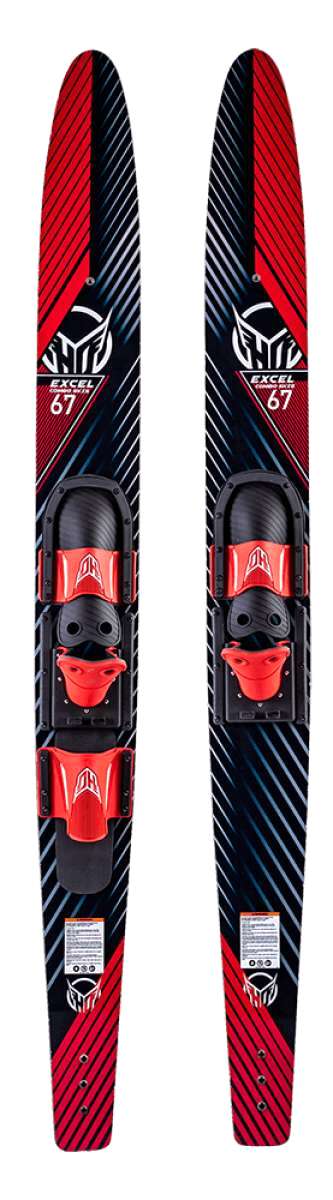 HO Sports Excel Combo Water Ski with Horse Shoe Bindings 2022 - Premium Performance Skis for Adults & Teens - Perfect for Lake, River & Ocean Water Sports