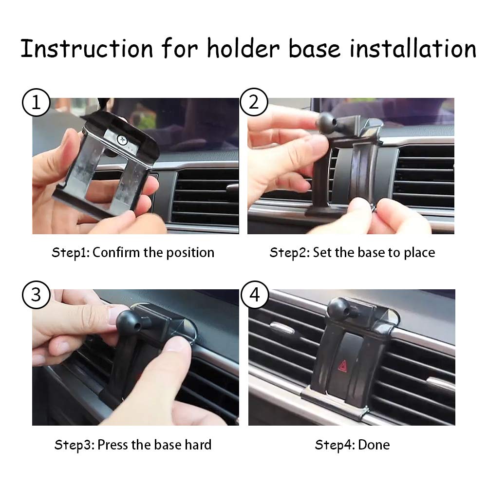 LUNQIN Car Phone Mount Holder for 2014-2018 Mazda 3 - Universal Dashboard Air Vent Cell Phone Stand - Perfect for GPS Navigation, Hands-Free Calling & Safe Driving Accessories