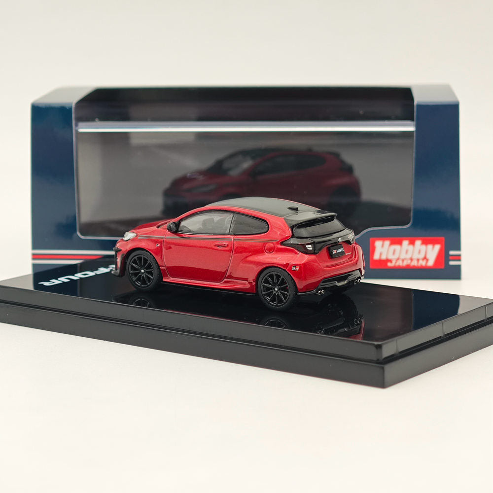 1:64 Toyota GR Four YARIS RZ High Performance Diecast Model Car - Emotional Red | Hobby Japan HJ642024GR | Collectible Toy Car for Display & Racing Enthusiasts | Perfect for Home Office Decoration & Model Car Collections