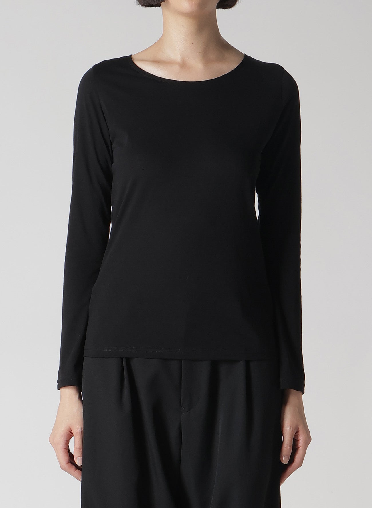 CASHARN Women's Round Neck Long Sleeve T-Shirt - Soft Cotton Casual Top for Everyday Wear | Perfect for Work, Outfits & Layering