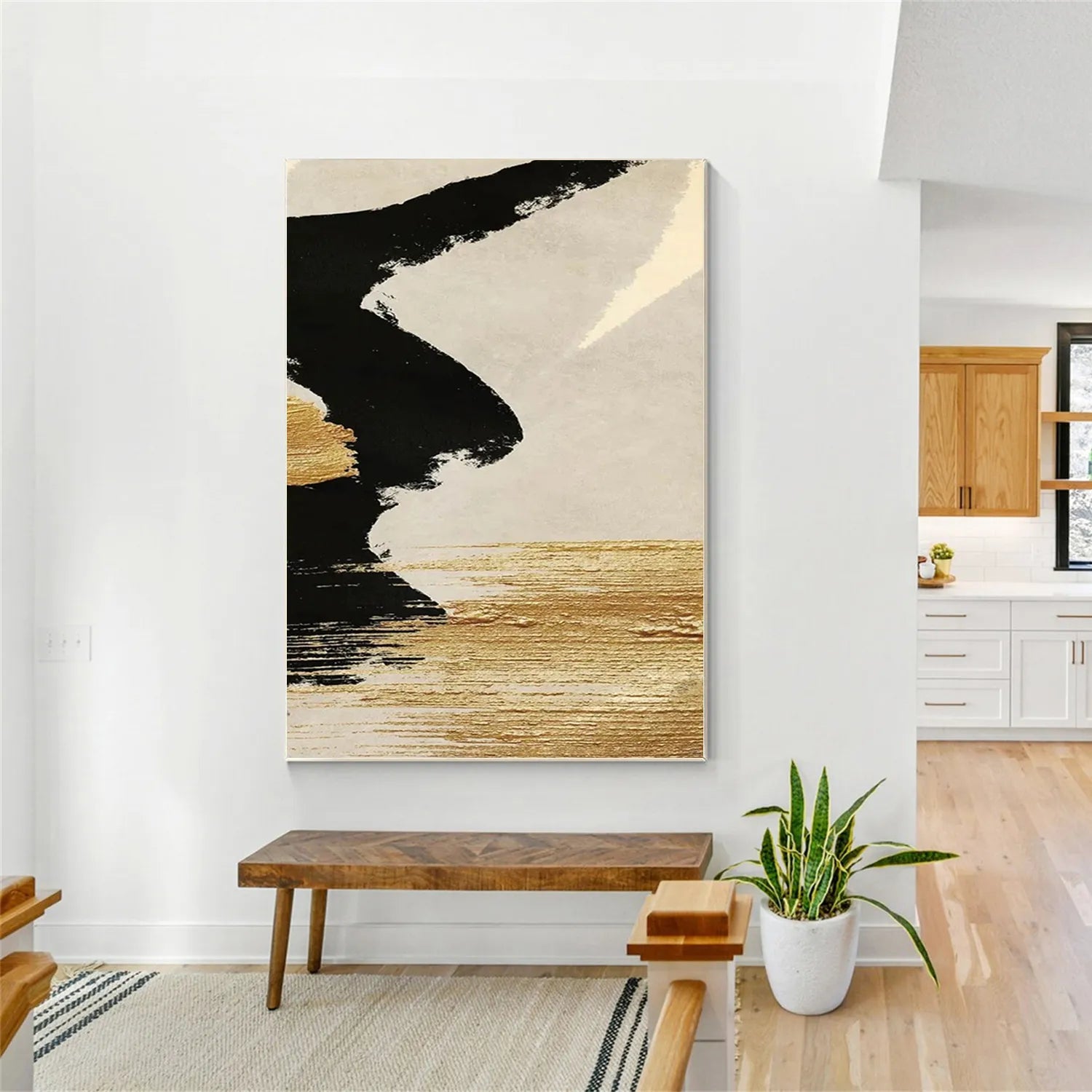 Abstract Painting #AB 235 - Modern Canvas Wall Art for Home & Office Decor - Perfect for Living Room, Bedroom, or Workspace