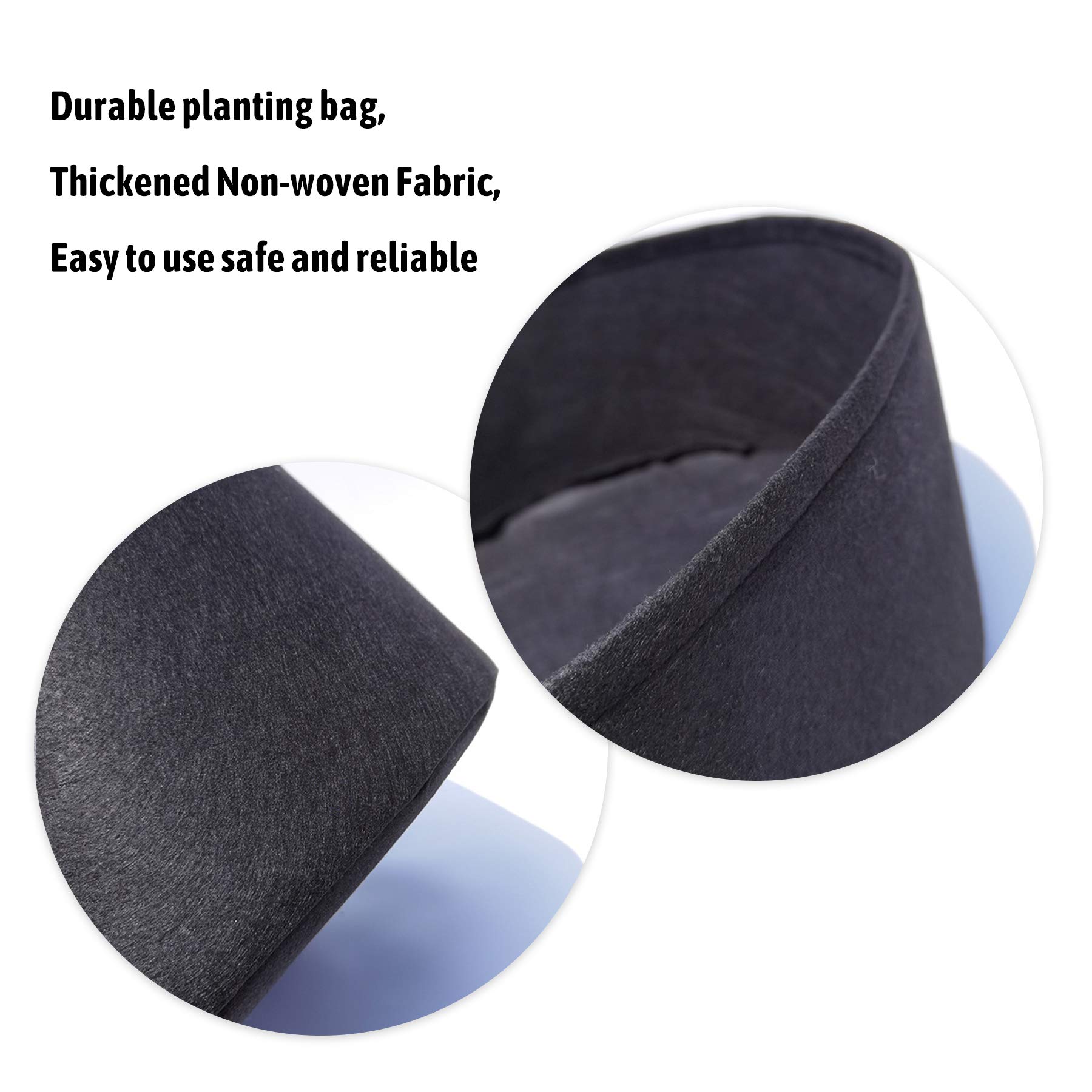 2-Pack 30 Gallon Grow Bags - Heavy Duty Fabric Pots for Gardening & Planting Vegetables