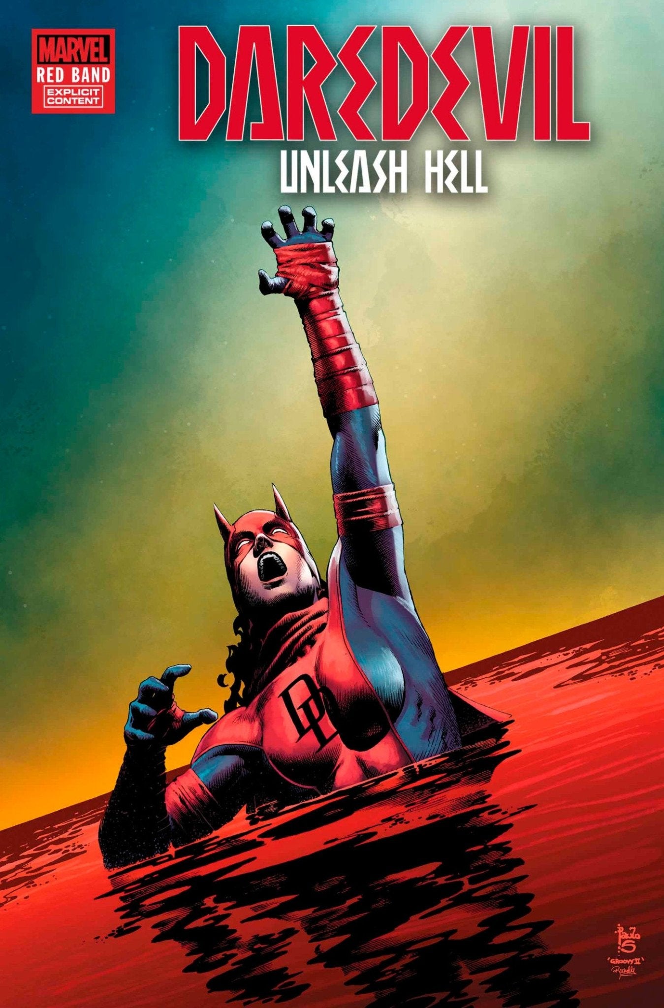 Daredevil: Unleash Hell Red Band #2 [Polybagged] - Collectible Comic Book for Marvel Fans & Action Figure Display