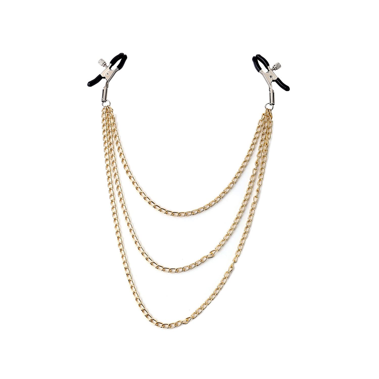 Adjustable Stainless Steel Body Chain Jewelry for Women - Non-Piercing Faux Body Ring, Clamps - Perfect for Festivals, Beach Parties & Boho Fashion