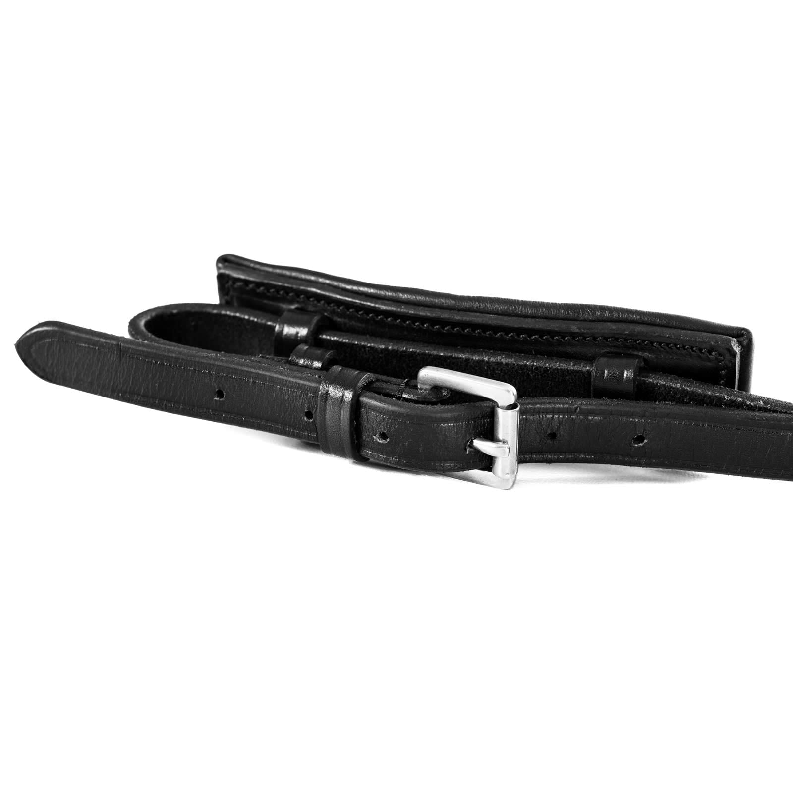 Equinavia Saga Dressage Padded Crank Noseband Horse Bridle with Flash & Reins - Black - Premium Equestrian Gear for Training & Show Jumping