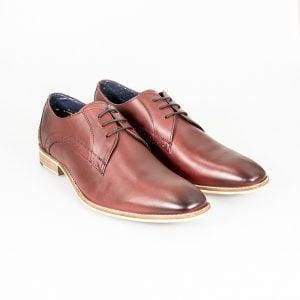 Cavani John Cherry Wine Signature Shoes - Stylish & Comfortable Men's Dress Shoes for Weddings, Parties & Formal Events